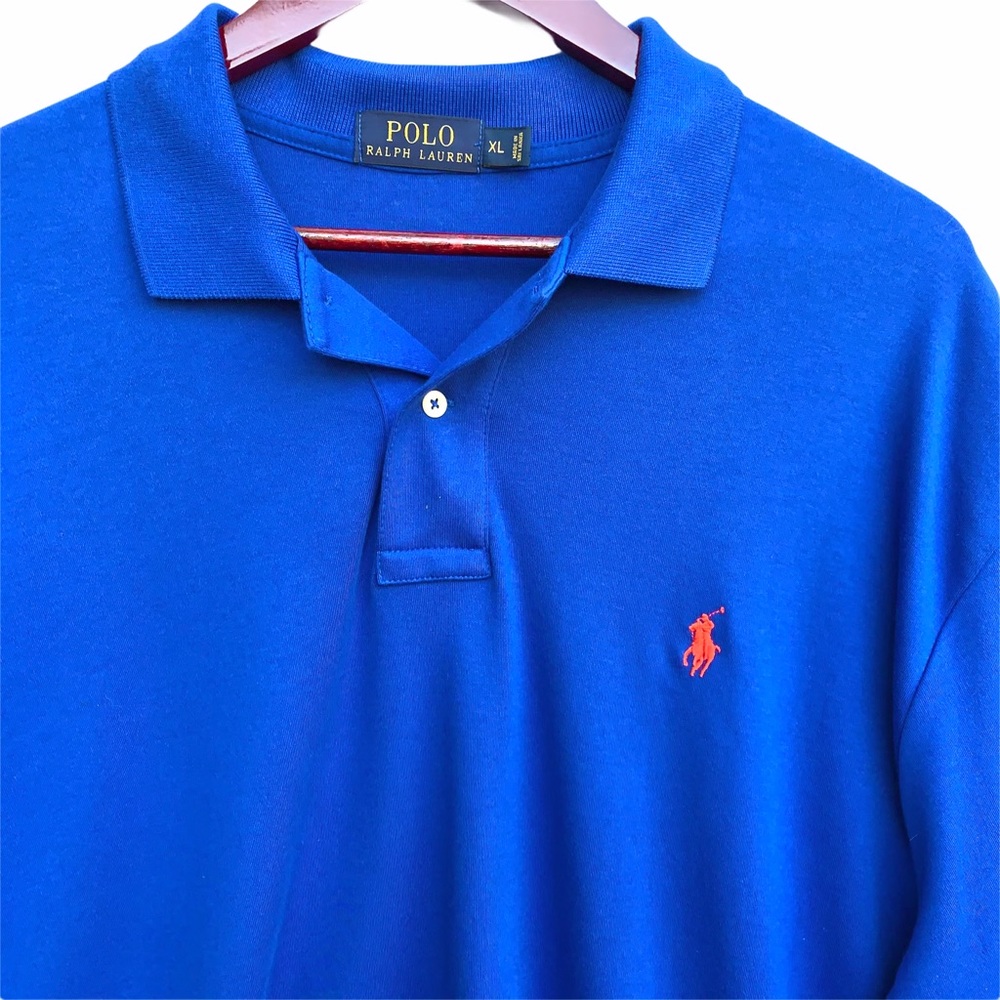 Polo Ralph Lauren Short Sleeve Blue Polo Shirt XL